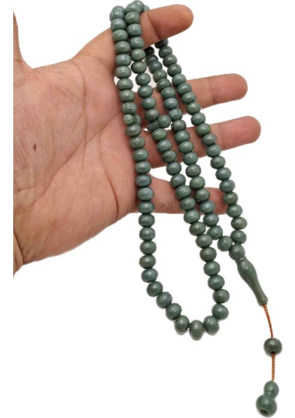 Yassı Küre Kesim Gri Renk 99 Lu Tesbih fiyatları