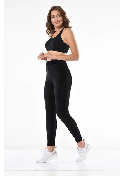 Dynamic Leggins Yüksek Bel Soft Comfort Full Likralı Ince Fitilli Kadife TAYT-1154-1172