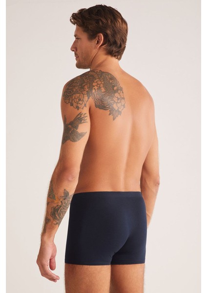 Iç Giyim Kom Ince Bel Davide Pamuklu Basic Erkek Boxer (4 Adet ) modelleri