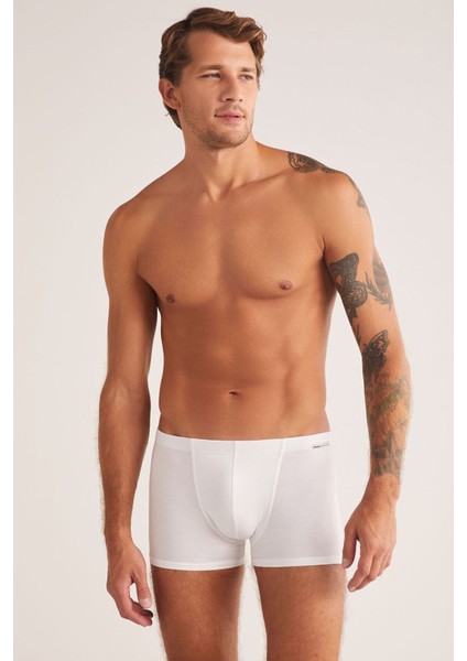 Iç Giyim Kom Ince Bel Davide Pamuklu Basic Erkek Boxer (4 Adet )