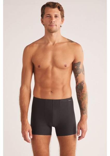 Iç Giyim Kom Selipek Kumaş Ince Bel Domenico Çizgili Erkek Boxer (4 Adet )