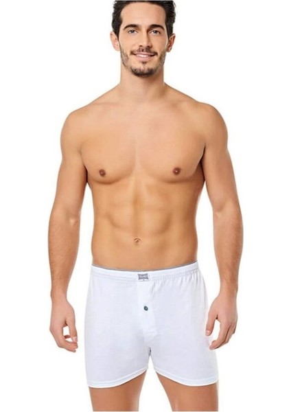Iç Giyim Erkek Tek Düğmeli Havlu Bel Boxer (3 Adet)