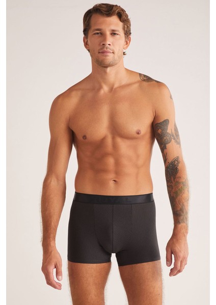 Iç Giyim ( 3 Adet) Kom Luca Çizgili Erkek Boxer