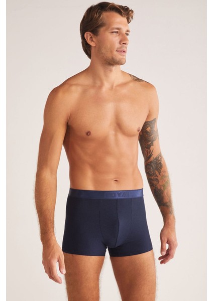 Iç Giyim ( 3 Adet) Kom Luca Çizgili Erkek Boxer