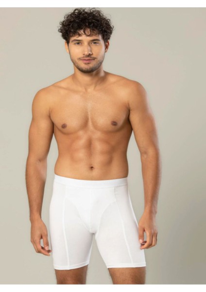 Iç Giyim Erdem Pamuk Elastan Erkek Diz Üsttü Uzun Boxer (3 Adet)