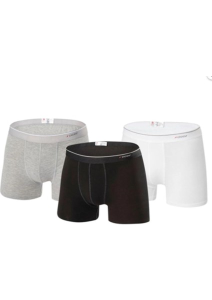 Iç Giyim Erdem Siyah-Beyaz-Gri 3'lü Basic Boxer fiyatları