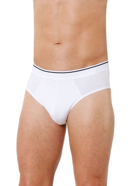 6'lı Erkek Pamuklu Likralı Penye Slip Külot