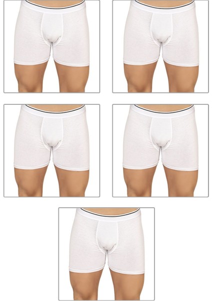 5'li Paket Erkek Modal Pamuklu Esnek Yumuşak Boxer Şort