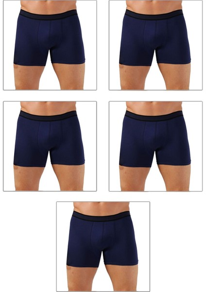 5'li Paket Erkek Pamuklu Likralı Boxer Şort