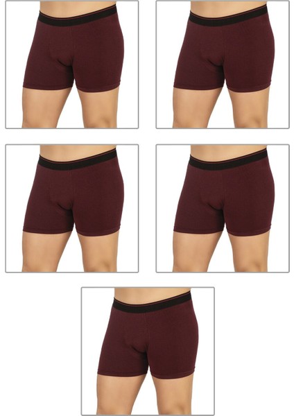 5'li Paket Erkek Modal Pamuklu Esnek Yumuşak Boxer Şort