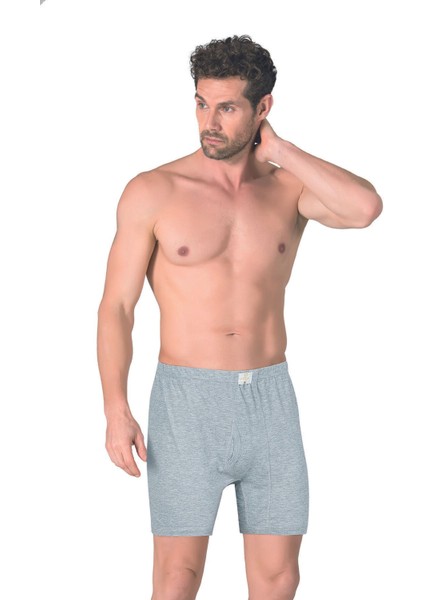 5'li Paket Erkek Pamuklu Penye Kumaş Paçalı Don Boxer Şort Külot Büyük Bedenli fırsatları