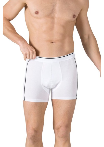 5'li Erkek Penye Likralı Pamuklu Boxer