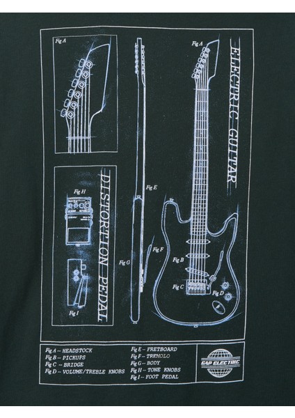 Erkek Çocuk Koyu Yeşil Grafikli T-Shirt fiyatları