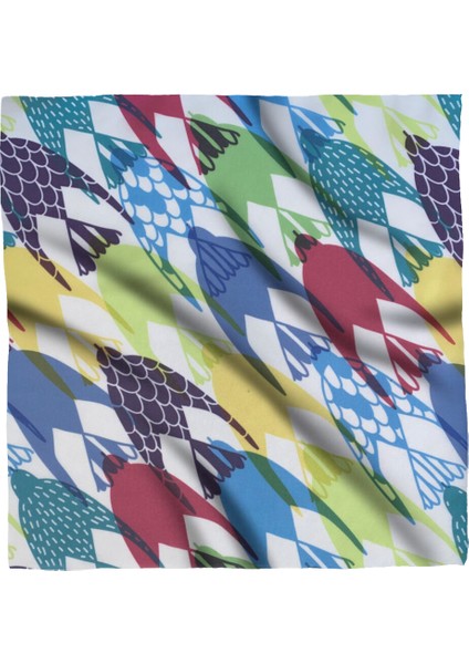 Desenli Şifon Fular