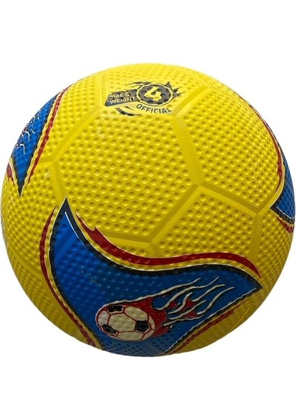 Kauçuk Futbol Topu No:4 Her Zemine Uygun Maç Topu (Beton-Toprak-Çim)