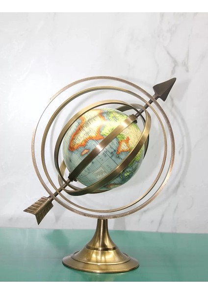 Pirinç Dünya Küre 16198