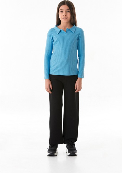 Angels Yazı Baskılı Beli Lastikli Kız Çocuk Eşofman Altı