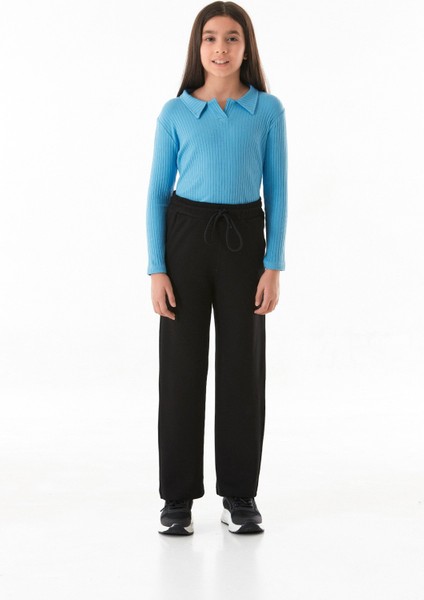 Angels Yazı Baskılı Beli Lastikli Kız Çocuk Eşofman Altı modelleri