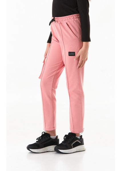 Beli Lastikli Paçası Stoperli Kargo Cepli Kız Çocuk Eşofman Altı modelleri