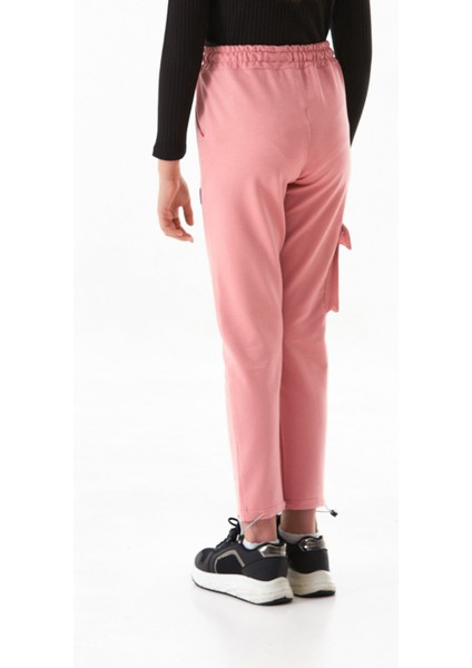 Beli Lastikli Paçası Stoperli Kargo Cepli Kız Çocuk Eşofman Altı fırsatları