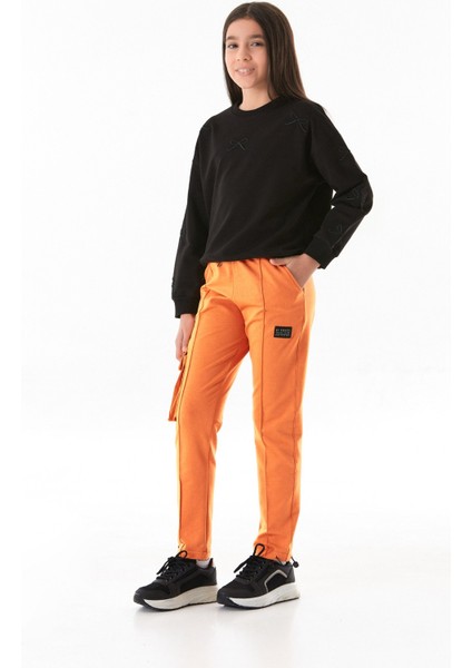 Beli Lastikli Paçası Stoperli Kargo Cepli Kız Çocuk Eşofman Altı fiyatları