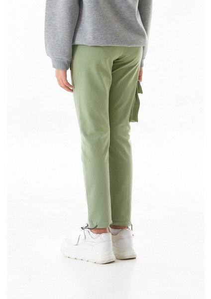 Beli Lastikli Paçası Stoperli Kargo Cepli Kız Çocuk Eşofman Altı modelleri