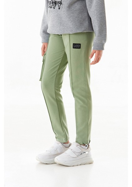 Beli Lastikli Paçası Stoperli Kargo Cepli Kız Çocuk Eşofman Altı fırsatları