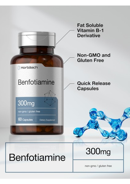 Benfotiamine 300MG 60 Capsules