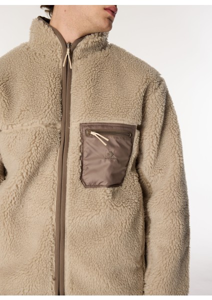 Vizon Erkek Mont 10026727.216 Sherpa Jacket Papyrus