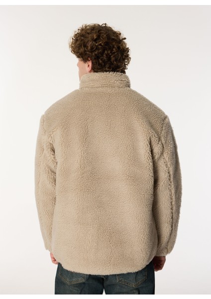 Vizon Erkek Mont 10026727.216 Sherpa Jacket Papyrus