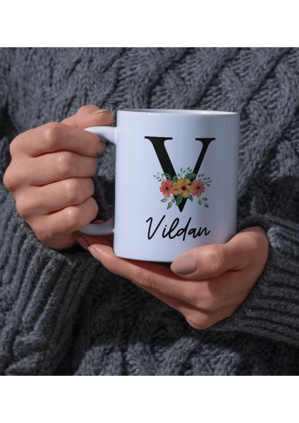 Kupa Bardak Kişiye Özel V Harfli Isimli Kupa Bardak Kahve Hediye Seti Kutupkitap fiyatları