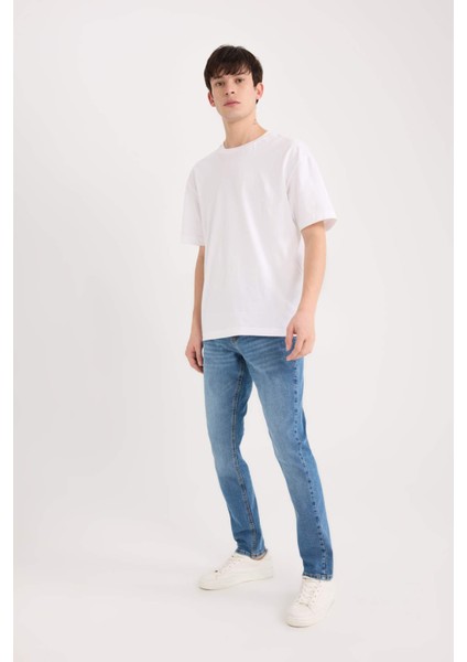 Pedro Slim Fit Dar Kalıp Normal Bel Dar Paça Jean Pantolon B8418AX25SP fiyatları