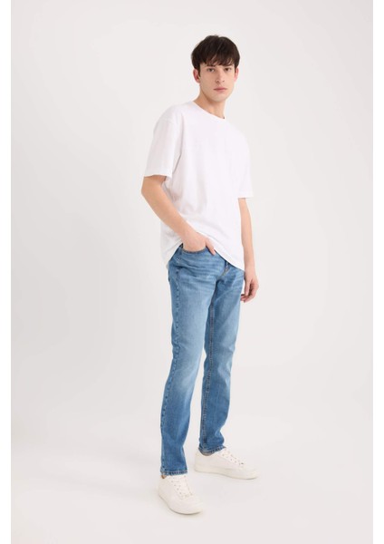 Pedro Slim Fit Dar Kalıp Normal Bel Dar Paça Jean Pantolon B8418AX25SP fırsatları