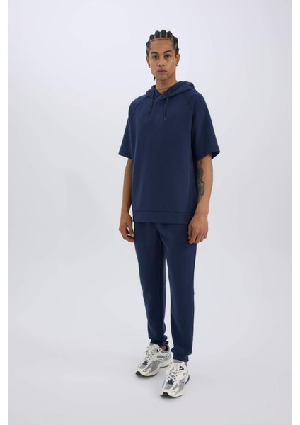 Fit Slim Fit Jogger Eşofman Altı Dar Kesim Skuba Dalgıç Kumaş Standart Paça Beli Bağcıklı Lastikli Paça Z9112AZ25SP