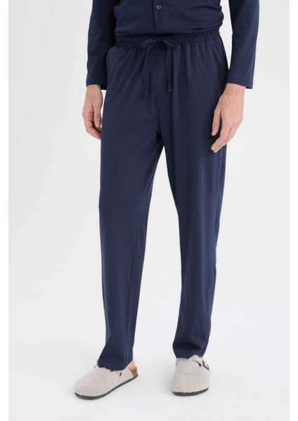 Premium Regular Fit Pijama Takımı Basic Düz Uzun Kollu Üst Uzun Alt E1533AX24AU indirimleri