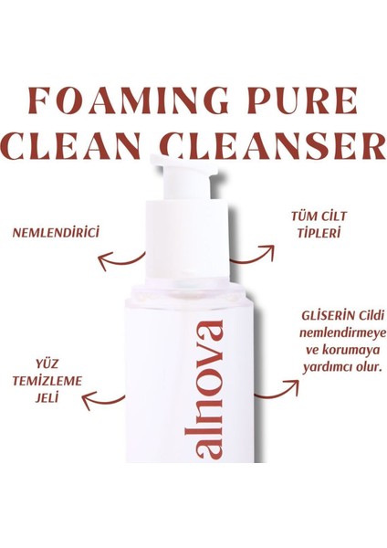 Gliserin İçeren Köpük Yüz Temizleyici - Foaming Pureclean Cleanser