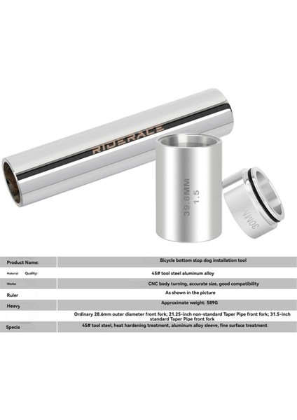 Bisiklet Ön Çatal Montaj Aletleri Kulaklık Crown Race Kayma Önleyici Ayar Sistemi Uzatma 28.6mm Için (Yurt Dışından)