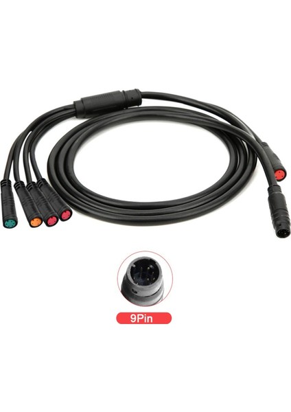 Elektrikli Bisiklet Kontrol Cihazı Gösterge Paneli Bağlantısı Için Su Geçirmez 9pin Ana Kablo 2pın+3pın+5pın Bazı Kt (Yurt Dışından)