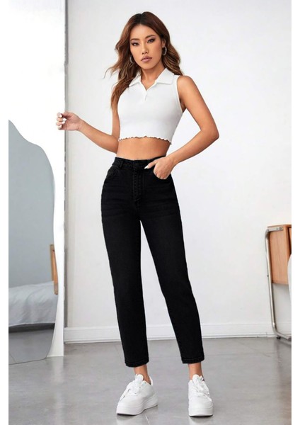 Kadın Yüksek Bel Soho Boyfriend Jean C599