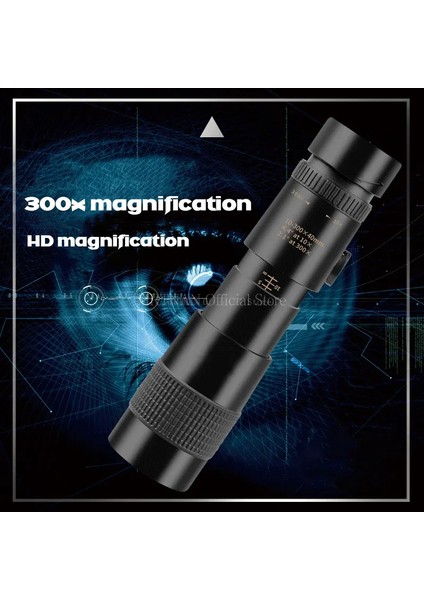 10-300X Zoom Metal Hd Bak4 Güçlü Dürbün Uzun Menzilli Kaliteli Taşınabilir Profesyonel Teleskop Monoküler Avcılık Için (Yurt Dışından)