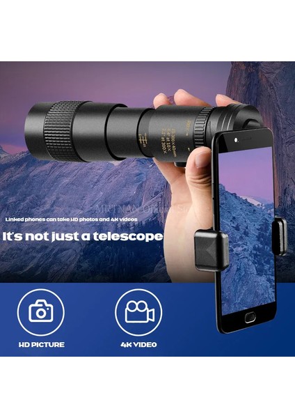10-300X Zoom Metal Hd Bak4 Güçlü Dürbün Uzun Menzilli Kaliteli Taşınabilir Profesyonel Teleskop Monoküler Avcılık Için (Yurt Dışından)