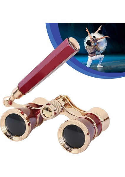 Optik Bk9 Opera Gözlükleri Hafif Kompakt Vintage Dürbün Teleskop Uzatılabilir Ayarlanabilir Saplı Cep Dürbünü Çocuklar (Yurt Dışından)