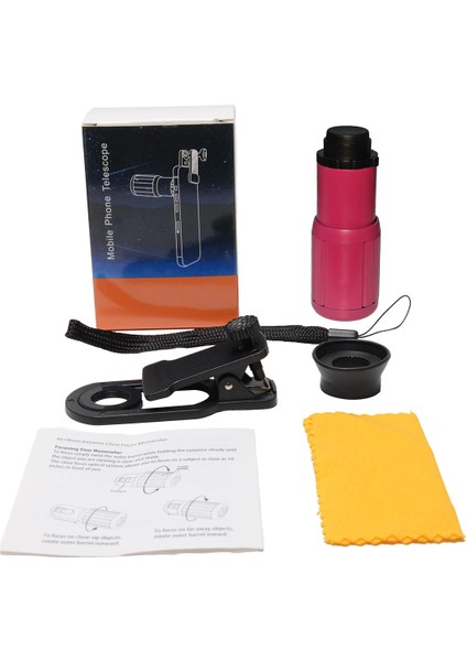Hd 6x Telefon Lens Kamera Telefoto Zoom Monoküler Teleskop Lens + Tüm Akıllı Telefonlar Için Selfietripod (Yurt Dışından)