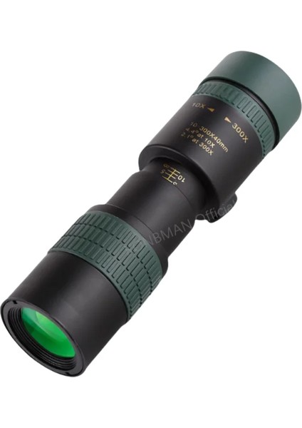 10-300X40 Zoom Monoküler Teleskop Kademesiz Zoom Uzaktan Kumandalı Teleskop Telefon Klipsli Avcılık Açık Hava Kamp Hediyesi (Yurt Dışından)