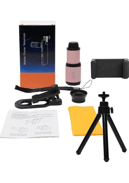 Hd 6x Telefon Lens Kamera Telefoto Zoom Monoküler Teleskop Lens + Tüm Akıllı Telefonlar Için Selfietripod (Yurt Dışından)