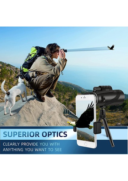 80X100 Hd Monoküler Teleskop 8000M Uzun Menzilli Zoom Bak4 Prizma Teleskop Tripodlu/tripodsuz Telefon Klipsi Avcılık Açık Hava Kampı (Yurt Dışından) modelleri