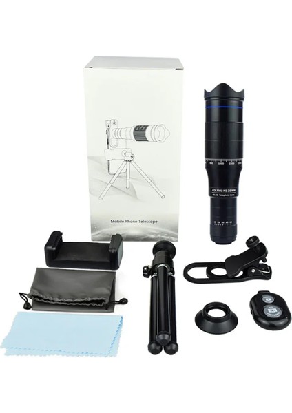 Hd 40X Zoom Teleskop Telefoto Lens Monoküler Telefon Kamera Lens Mini Metal Teleskop Mobil Telefoto Lens Kamp Turizmi Için (Yurt Dışından)