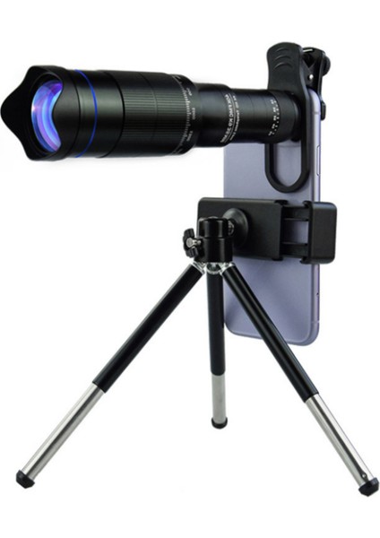 Hd 40X Zoom Teleskop Telefoto Lens Monoküler Telefon Kamera Lens Mini Metal Teleskop Mobil Telefoto Lens Kamp Turizmi Için (Yurt Dışından)