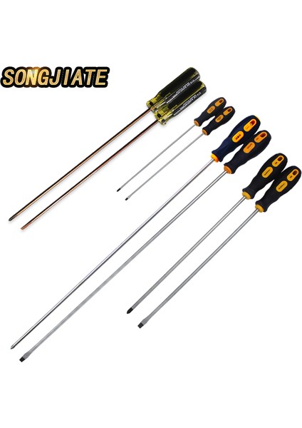 Songjıate Erik Çiçeği ile Ekstra Uzun Oluklu ve Phillips Tornavida 500MM (Yurt Dışından)
