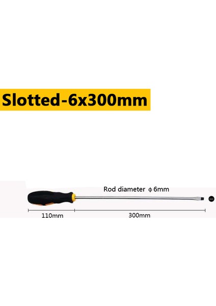 Songjıate Erik Çiçeği ile Ekstra Uzun Oluklu ve Phillips Tornavida 500MM (Yurt Dışından)